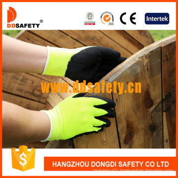 Fluorescence Yellow Acrylic Fiber Napping Line Working Gloves Dkl440